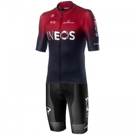 Completo Maglia + Pantaloncino con bretelle 2019 TEAM INEOS N001